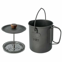 Origin Outdoors Kaffee Equipment|Campingtöpfe Und Campinggeschirr^FRENCH PRESS 3 IN 1 TITAN - Kaffeepresse