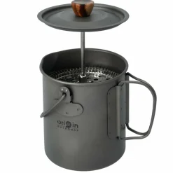 Origin Outdoors Kaffee Equipment|Campingtöpfe Und Campinggeschirr^FRENCH PRESS 3 IN 1 TITAN - Kaffeepresse