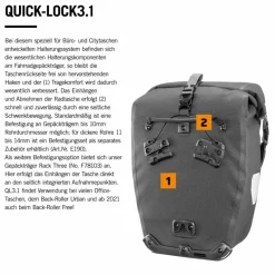 Best COMMUTER-BAG TWO URBAN QL 3.1 - Fahrradtasche Fahrradtaschen Und Fahrradrucksäcke|Fahrradtaschen
