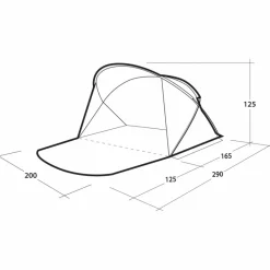 Outwell Strandmuscheln^WHITBY BEACH SHELTER - Strandmuschel