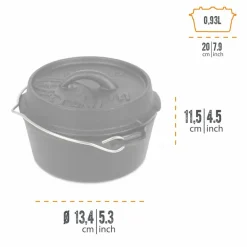 Petromax Campingtöpfe Und Campinggeschirr^FEUERTOPF FT1 PLANER BODEN - Kochtopf