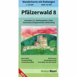 Wanderkarten Und Winterkarten|Wanderkarten Und Winterkarten^PFÄLZERWALD 8. BLATT 42-544, 1 : 25 000 - Wanderkarte