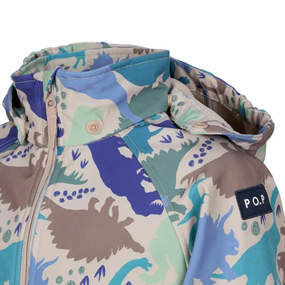 Kinder POLARN O. PYRET Kinderjacken^FOGGY JACKET SOFTSHELL AOP Kinder - Softshelljacke