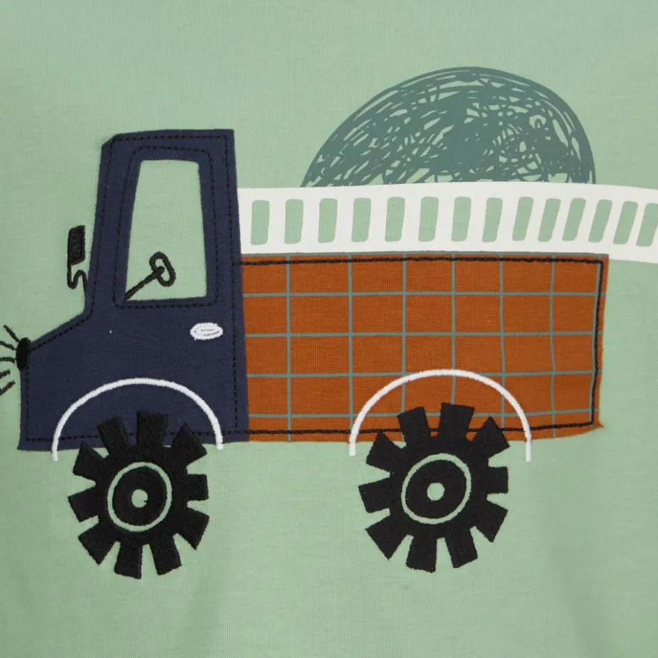 Kinder POLARN O. PYRET Kinder T-Shirts^HIDE - CAR TOPS L/S APPLICATION Kinder - Langarmshirt