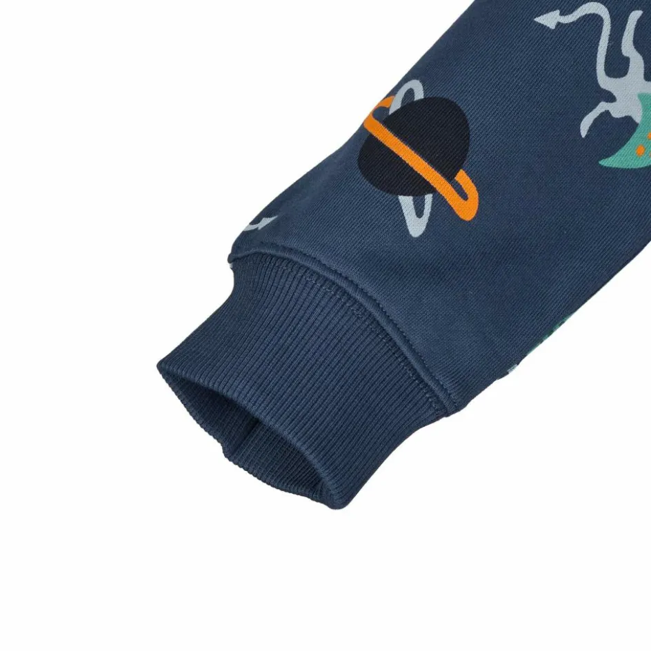 Kinder POLARN O. PYRET Kinder Fleecejacken Und Kinderpullover^RUN - DINOSAURS SWEATERS AOP Kinder - Sweatshirt