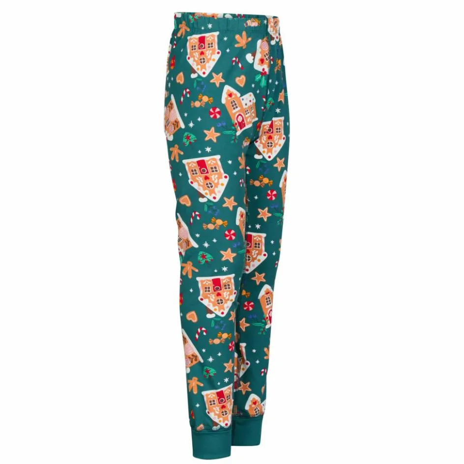 Kinder POLARN O. PYRET Kinder Funktionsunterwäsche^SLEEP - GINGERHOUSE PYJAMAS SET AOP Kinder - Funktionsunterwäsche