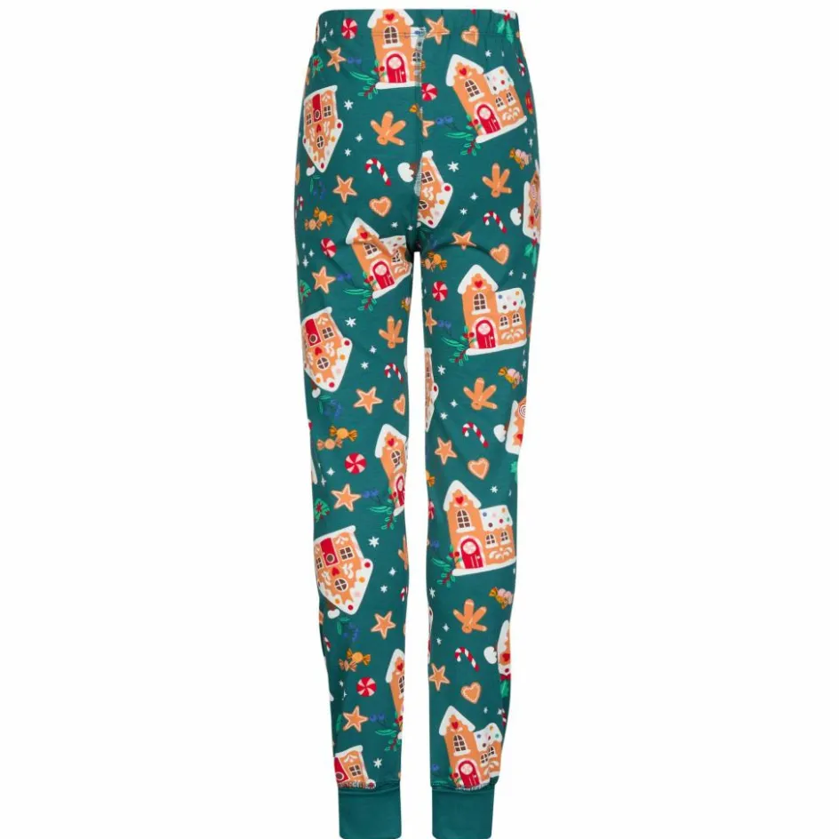 Kinder POLARN O. PYRET Kinder Funktionsunterwäsche^SLEEP - GINGERHOUSE PYJAMAS SET AOP Kinder - Funktionsunterwäsche