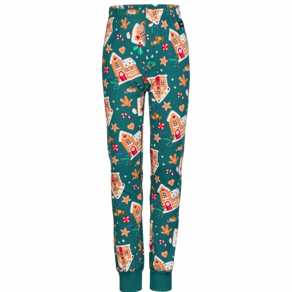 Kinder POLARN O. PYRET Kinder Funktionsunterwäsche^SLEEP - GINGERHOUSE PYJAMAS SET AOP Kinder - Funktionsunterwäsche