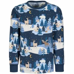 Kinder POLARN O. PYRET Kinder Funktionsunterwäsche^SLEEP - WINTERLAND PYJAMAS SET AOP Kinder - Funktionsunterwäsche