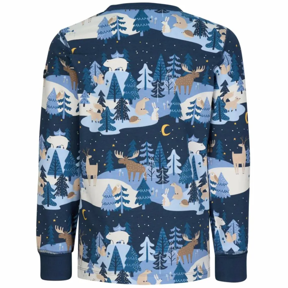 Kinder POLARN O. PYRET Kinder Funktionsunterwäsche^SLEEP - WINTERLAND PYJAMAS SET AOP Kinder - Funktionsunterwäsche