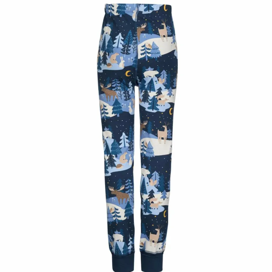 Kinder POLARN O. PYRET Kinder Funktionsunterwäsche^SLEEP - WINTERLAND PYJAMAS SET AOP Kinder - Funktionsunterwäsche