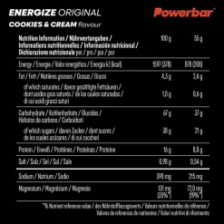PowerBar Verpflegung^PB ENERGIZE ORIG. COOKIES&CREAM (55GX15) PACKAGE - Energieriegel