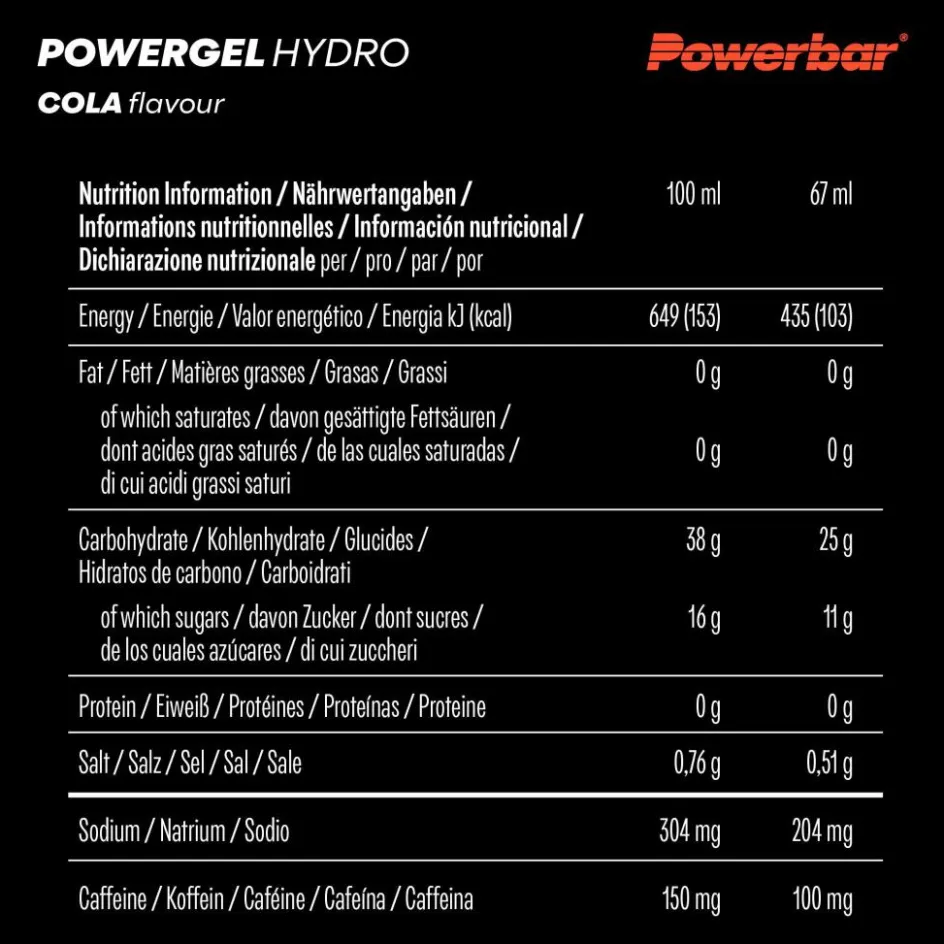 PowerBar Verpflegung^PB POWERGEL HYDRO (67MLX24) PACKAGE - Energiedrink