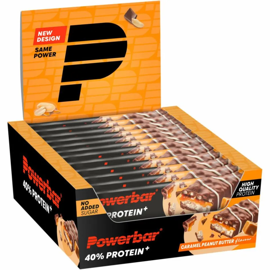 PowerBar Verpflegung^PB PROTEIN 40% CRISP LS CARAM PEANUTBUTTER (40GX12) PACKAGE - Energieriegel