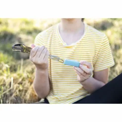 Clearance LEISURE CUTLERY PALE BLUE - Campingbesteck Campingtöpfe Und Campinggeschirr