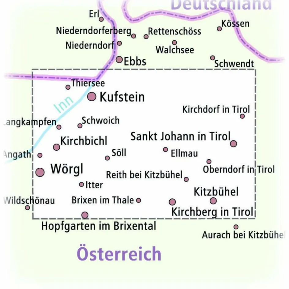 Fahrradkarten|Wanderkarten Und Winterkarten^PUBLICPRESS KAISERGEBIRGE 1:35.000 - Wanderkarte