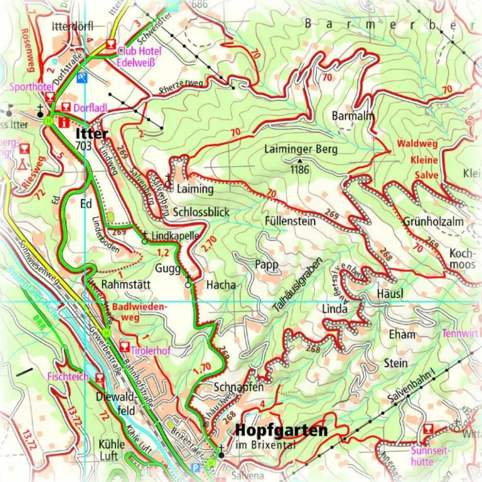 Fahrradkarten|Wanderkarten Und Winterkarten^PUBLICPRESS KAISERGEBIRGE 1:35.000 - Wanderkarte