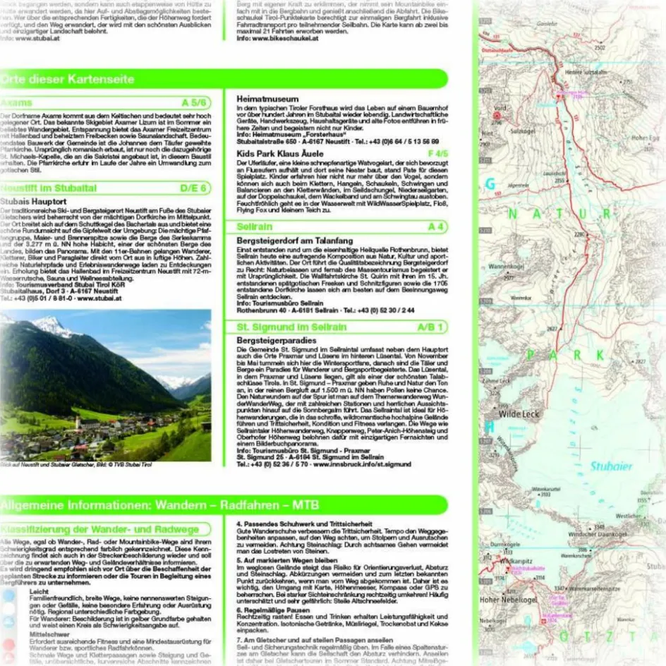 Fahrradkarten|Wanderkarten Und Winterkarten^PUBLICPRESS STUBAIER ALPEN 1:35.000 - Wanderkarte