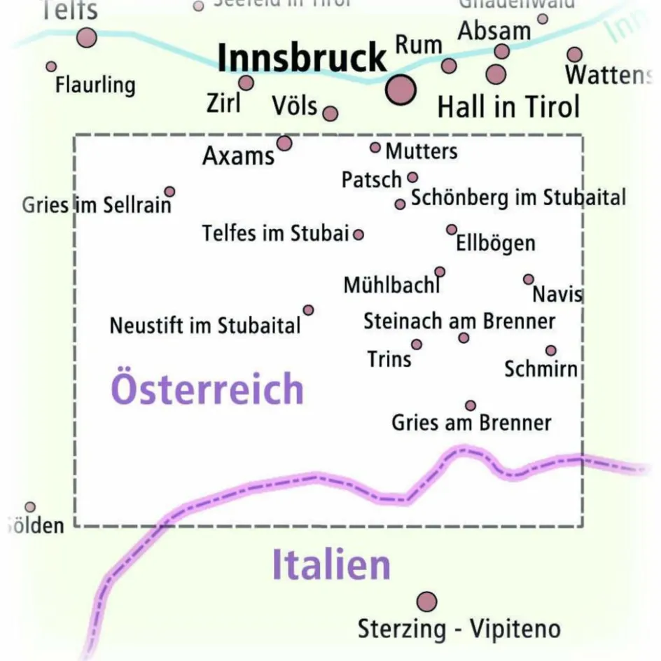 Fahrradkarten|Wanderkarten Und Winterkarten^PUBLICPRESS STUBAIER ALPEN 1:35.000 - Wanderkarte
