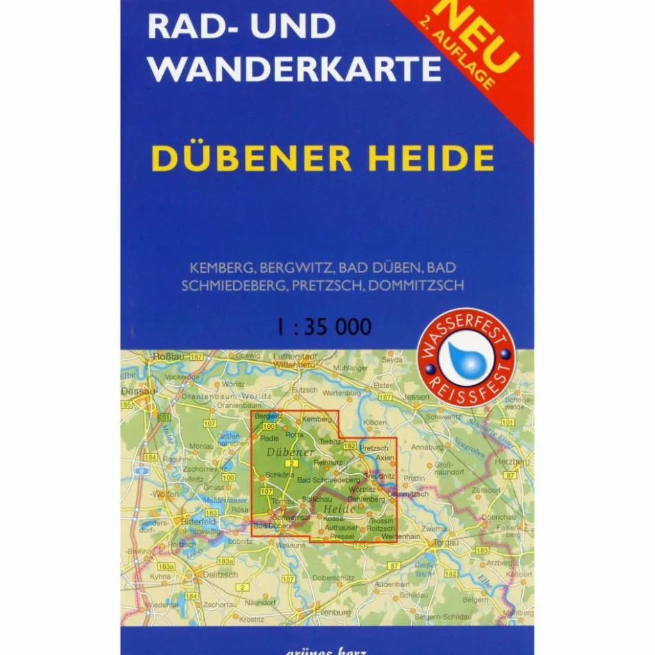 Best RAD- UND WANDERKARTE DÜBENER HEIDE 1: 35 - Wanderkarte Fahrradkarten|Wanderkarten Und Winterkarten