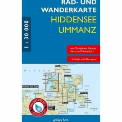 Hot RAD- UND WANDERKARTE HIDDENSEE, UMMANZ 1 :30.000 - Fahrradkarte Fahrradkarten|Fahrradkarten