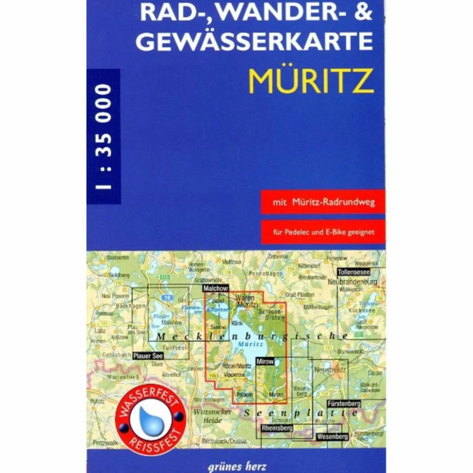 Fahrradkarten|Gewässerkarten^RAD-, WANDER- UND GEWÄSSERKARTE MÜRITZ