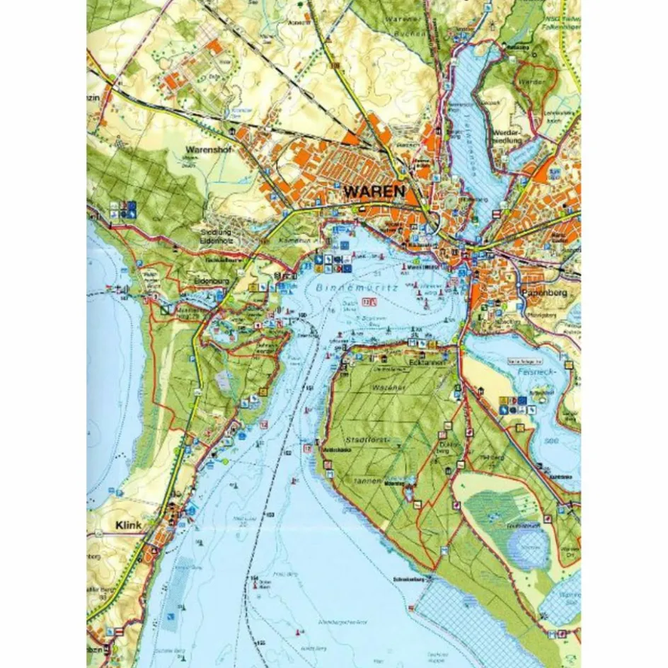 Fahrradkarten|Gewässerkarten^RAD-, WANDER- UND GEWÄSSERKARTE MÜRITZ