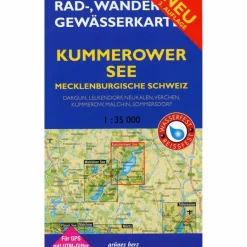 Discount RAD-, WANDER- UND GEWÄSSERKARTE KUMMEROWER - Fahrradkarte Fahrradkarten|Gewässerkarten