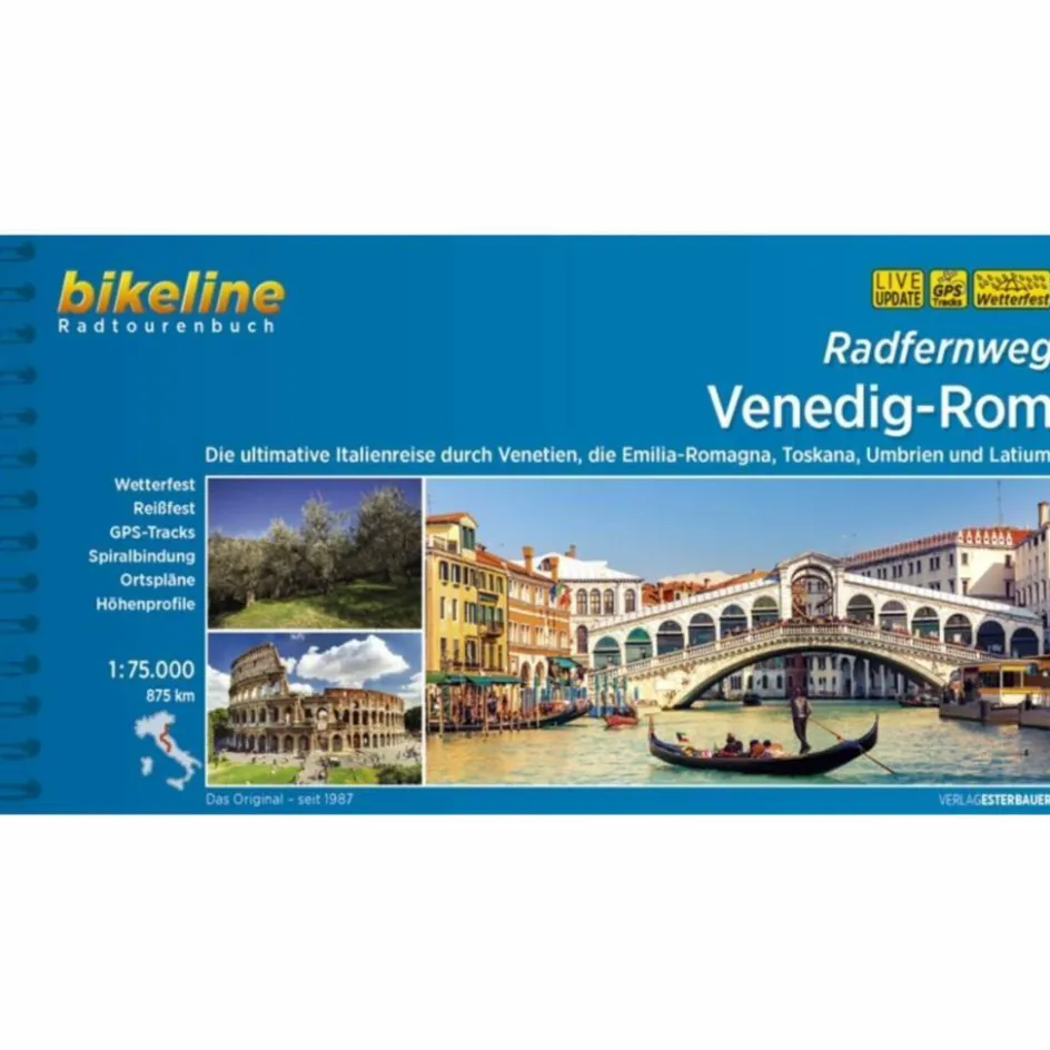 Outlet RADFERNWEG VENEDIG-ROM - Radwanderführer Radwanderführer Und Mountainbikeführer
