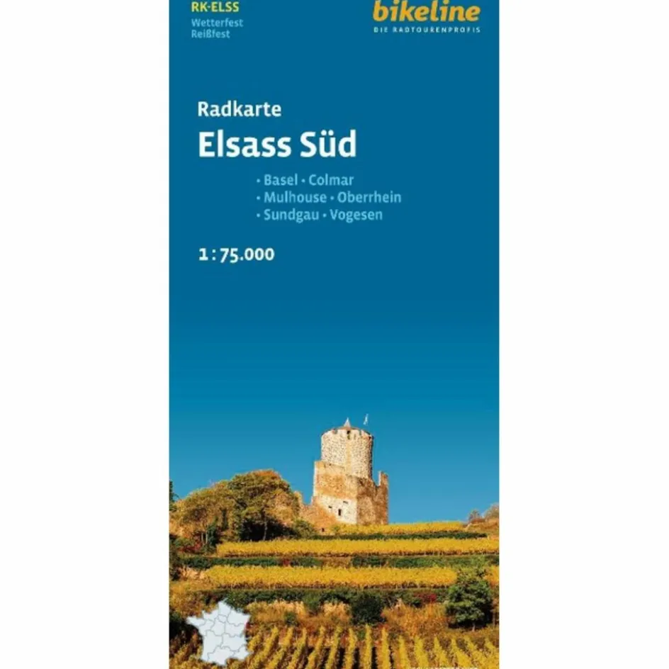 RADKARTE ELSASS SÜD - Fahrradkarte Fahrradkarten|Fahrradkarten