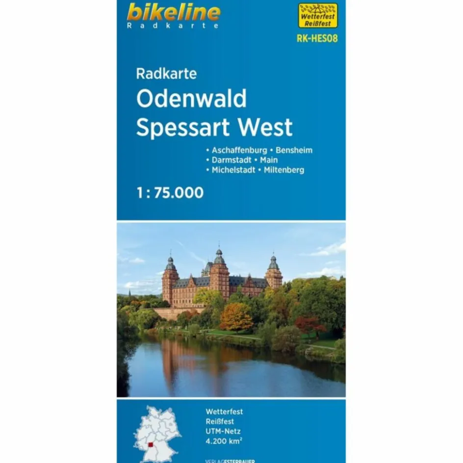Fahrradkarten|Fahrradkarten^RADKARTE ODENWALD SPESSART (RK-HES08) - Fahrradkarte