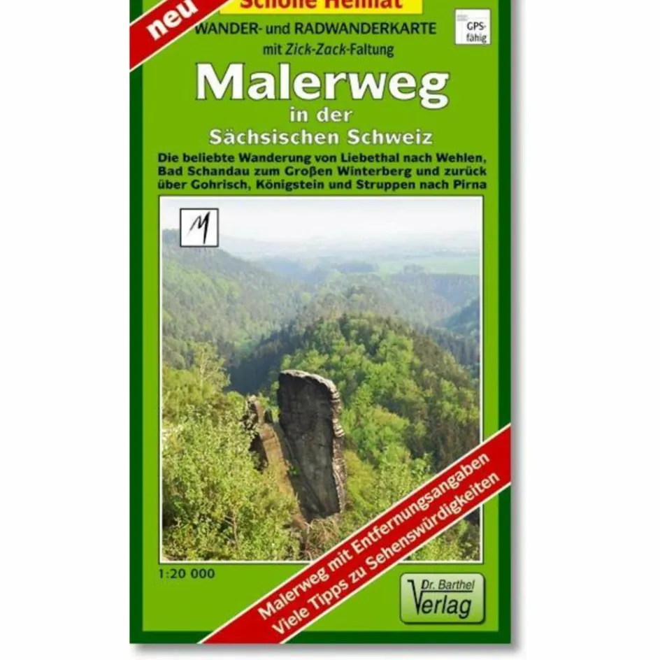 Fahrradkarten|Wanderkarten Und Winterkarten^RADWANDER- UND WANDERKARTE MALERWEG - Wanderkarte