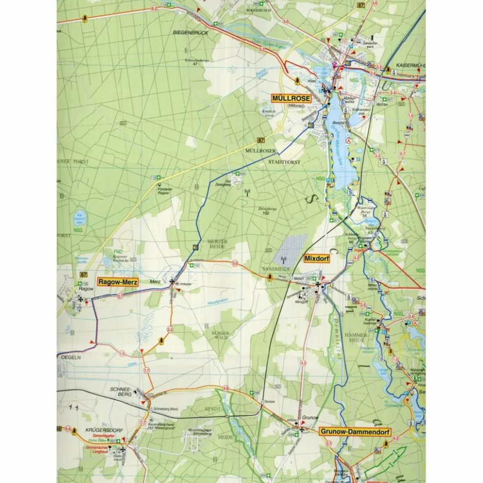 Outlet RADWANDER- UND WANDERKARTE NATURPARK SCHLAUBETAL - Wanderkarte Fahrradkarten|Wanderkarten Und Winterkarten