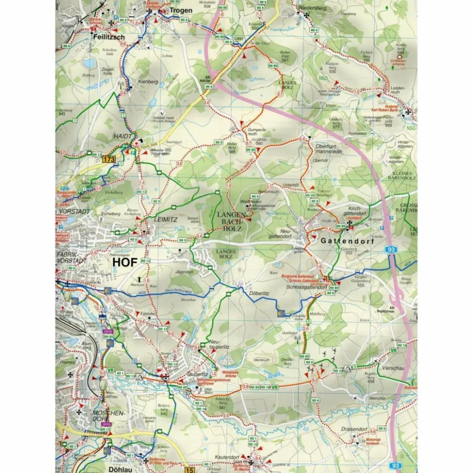 Fahrradkarten|Wanderkarten Und Winterkarten^RADWANDER- UND WANDERKARTE BAYRISCHES VO - Wanderkarte