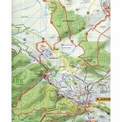 Fahrradkarten|Wanderkarten Und Winterkarten^RADWANDER- UND WANDERKARTE OSTHARZ, BODETAL - Wanderkarte
