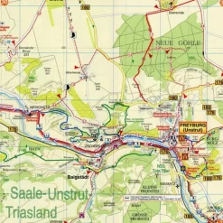 Fahrradkarten|Wanderkarten Und Winterkarten^RADWANDER- UND WANDERKARTE UNSTRUT-RADWEG - Wanderkarte