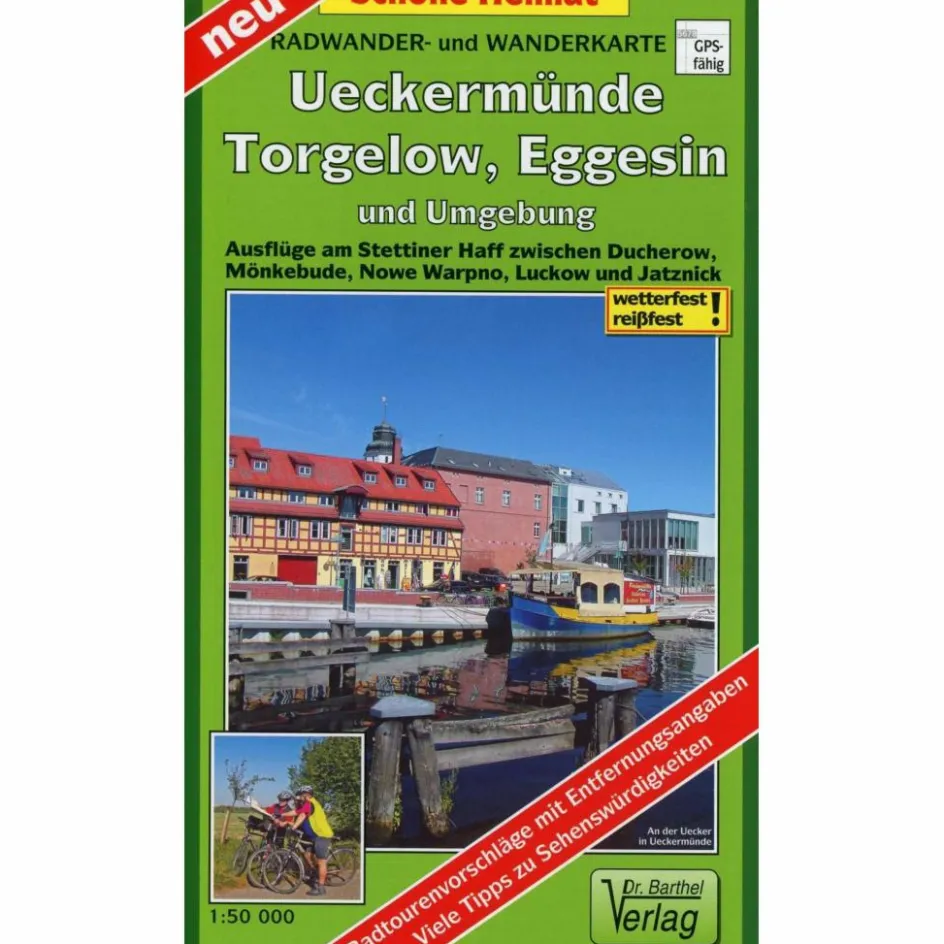 Fahrradkarten|Wanderkarten Und Winterkarten^RADWANDER- UND WANDERKARTE UECKERMÜNDE - Wanderkarte