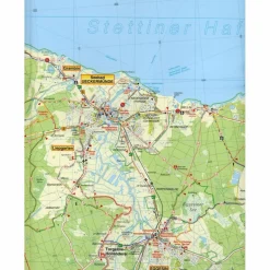 Fahrradkarten|Wanderkarten Und Winterkarten^RADWANDER- UND WANDERKARTE UECKERMÜNDE - Wanderkarte