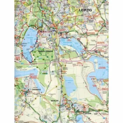 Fahrradkarten|Wanderkarten Und Winterkarten^RADWANDERKARTE SÜDRAUM LEIPZIG 1 : 50 00 - Wanderkarte
