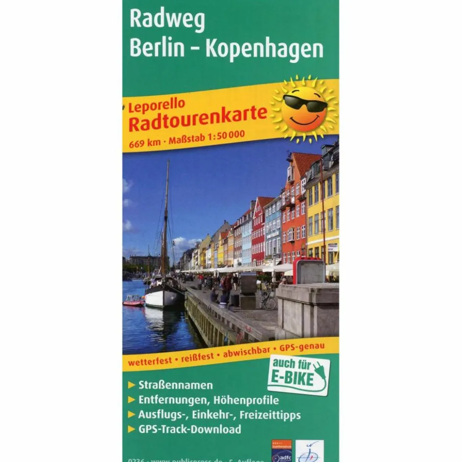 Fahrradkarten|Fahrradkarten^RADWEG BERLIN - KOPENHAGEN 1 : 50 000 - Fahrradkarte