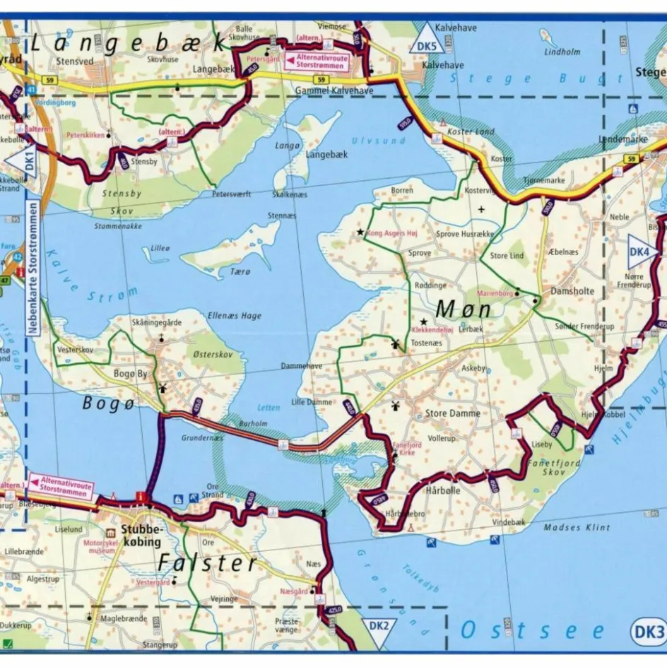 Fahrradkarten|Fahrradkarten^RADWEG BERLIN - KOPENHAGEN 1 : 50 000 - Fahrradkarte