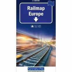 Straßenkarten|Straßenkarten^RAILMAP EUROPE 1:5MIO. - Karte