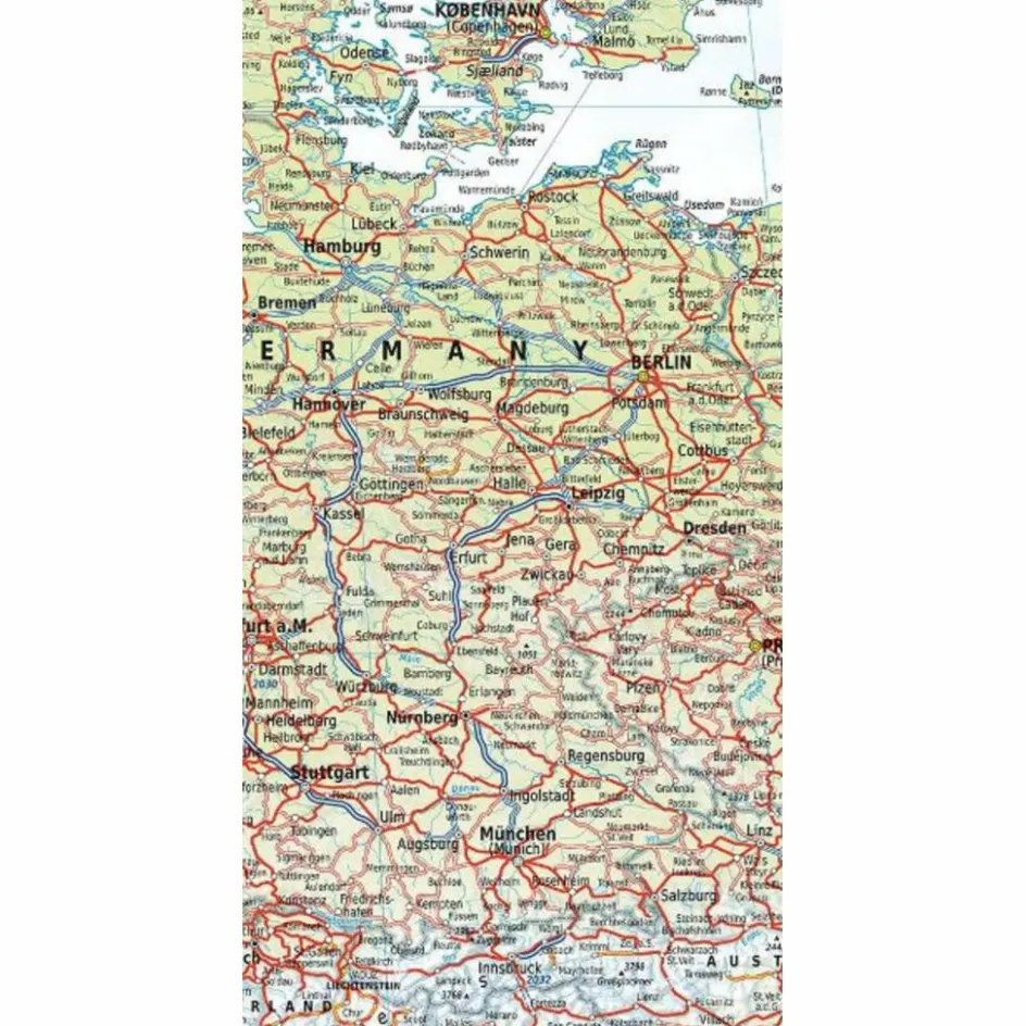 Straßenkarten|Straßenkarten^RAILMAP EUROPE 1:5MIO. - Karte
