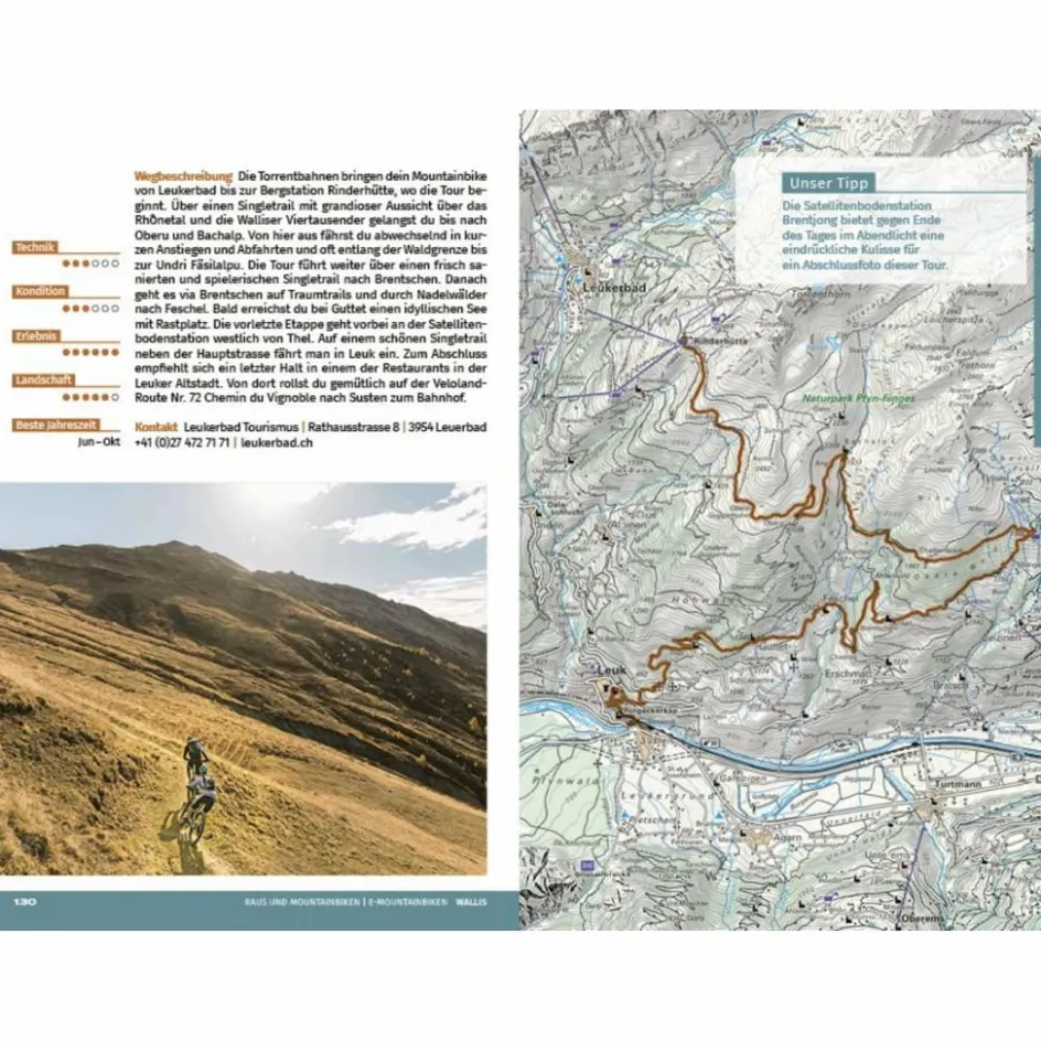Radwanderführer Und Mountainbikeführer^RAUS UND MOUNTAINBIKEN WALLIS