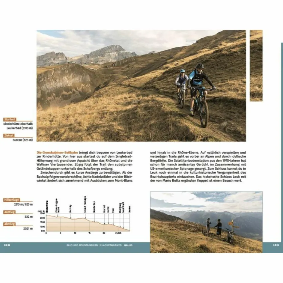 Radwanderführer Und Mountainbikeführer^RAUS UND MOUNTAINBIKEN WALLIS