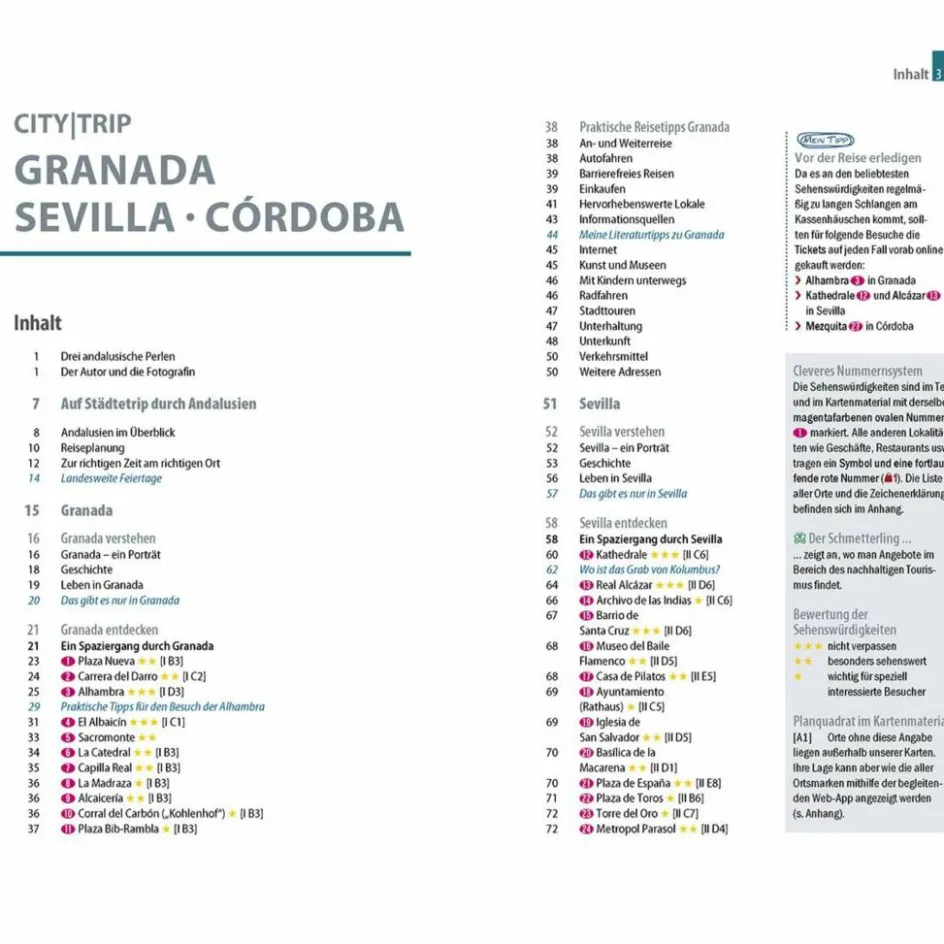 Discount REISE KNOW-HOW CITYTRIP GRANADA, SEVILLA, CÓRDOBA - Reiseführer Reiseführer Südeuropa