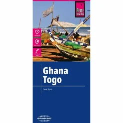 New REISE KNOW-HOW LANDKARTE GHANA, TOGO (1:600.000) - Karte Straßenkarten|Straßenkarten