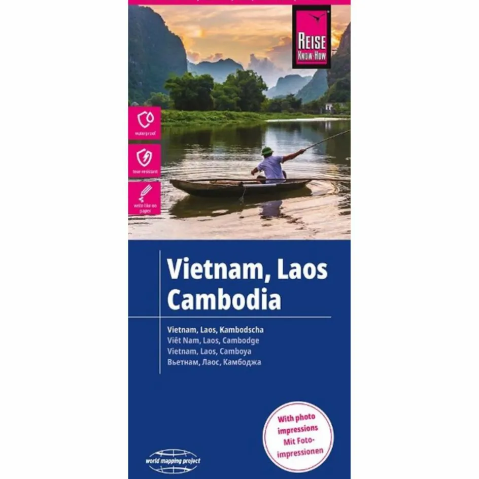 REISE KNOW-HOW LANDKARTE VIETNAM, LAOS, KAMBODSCHA - Straßenkarte Straßenkarten|Straßenkarten