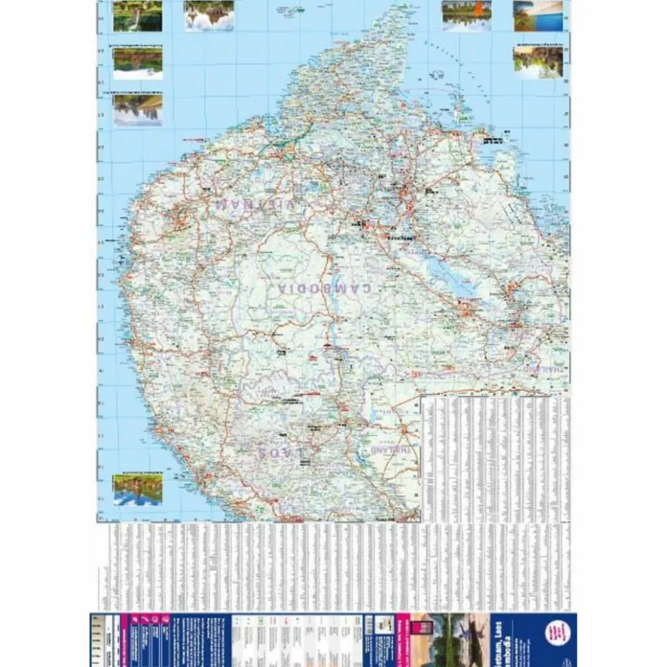 REISE KNOW-HOW LANDKARTE VIETNAM, LAOS, KAMBODSCHA - Straßenkarte Straßenkarten|Straßenkarten