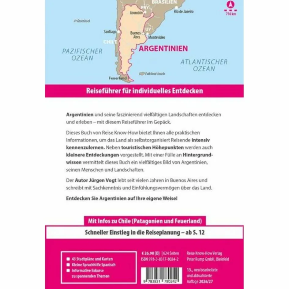 REISE KNOW-HOW REISEFÜHRER ARGENTINIEN MIT PATAGONIEN Reiseführer Südamerika